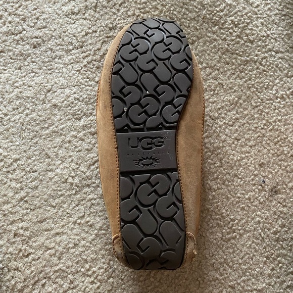 UGG Men's Byron Chestnut Brown Slip On Moccasin's Loafer Slipper Size 10 - Picture 5 of 10